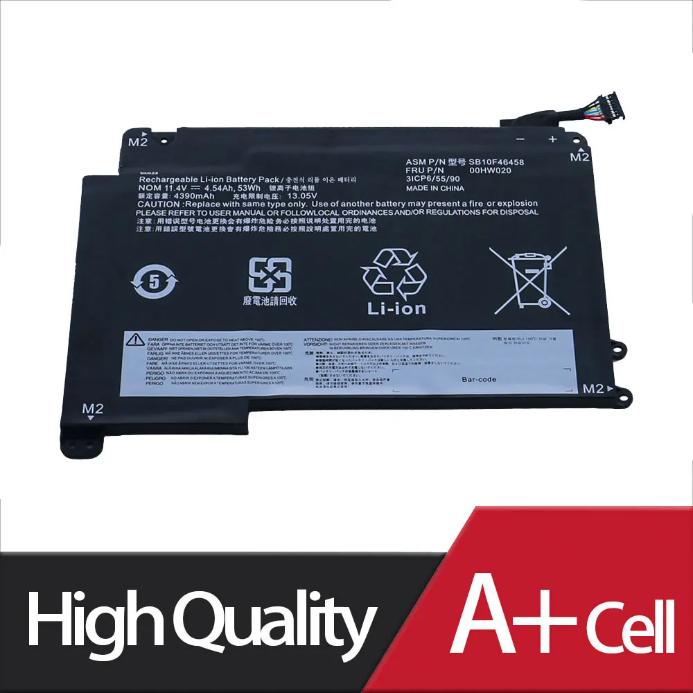 New Laptop Battery 00HW020 00HW021 For Lenovo ThinkPad P40 Yoga14 Yoga 460 SB10F46458 11.4V 53WH 4390mAh SHUOZB