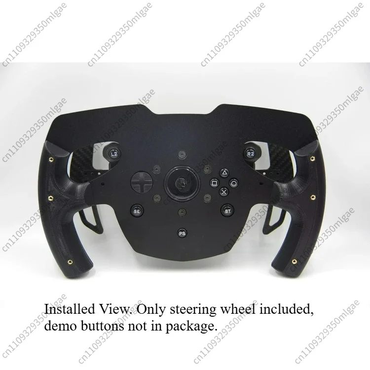For F1 Sim Racing Modified Steering Wheel for T300, Ultra-Light Aluminum Rim, Non-Destructive Easy Install Game Accessory