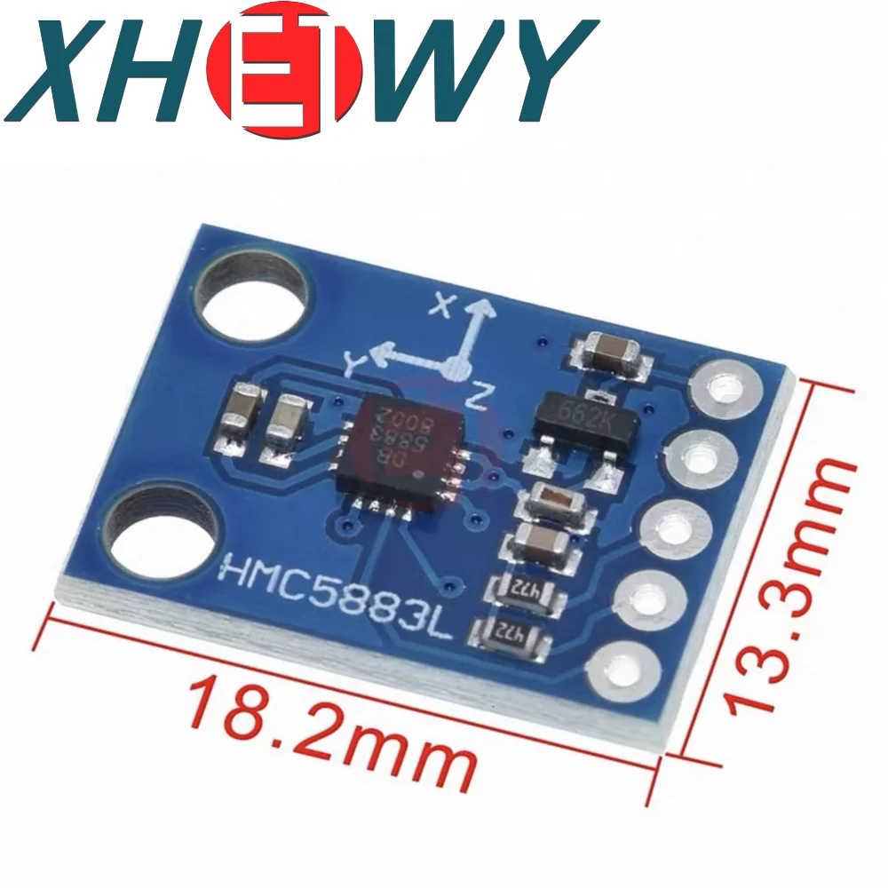 GY-273 3V-5V HMC5883L QMC5883L สามแกนแม่เหล็กเซ็นเซอร์โมดูลโมดูลสนามแม่เหล็กสามแกนสำหรับ Arduino