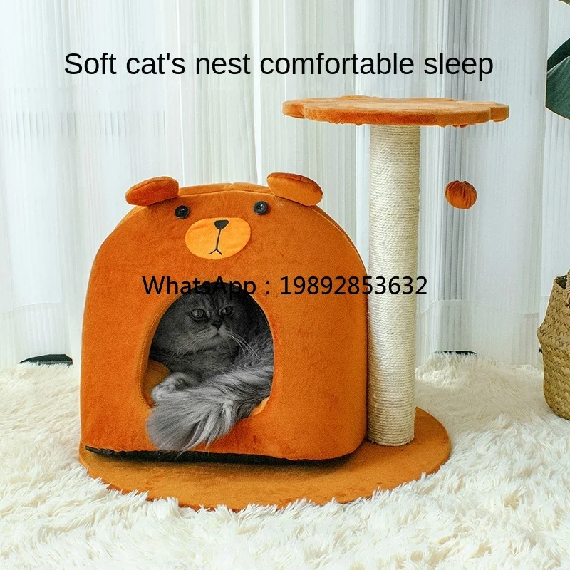 ZZ Chamfer Cat Nest Cat Tree Camera Bracket Grip Jumping Platform  Rack Toy