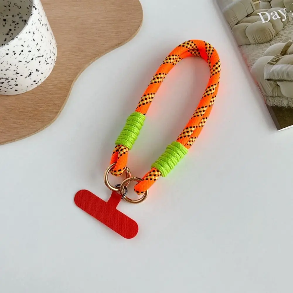 Lanière Anti-perte, chaîne à main, sangles de poignet pour téléphone, corde suspendue, couleurs acidulées, chaîne de téléphone portable