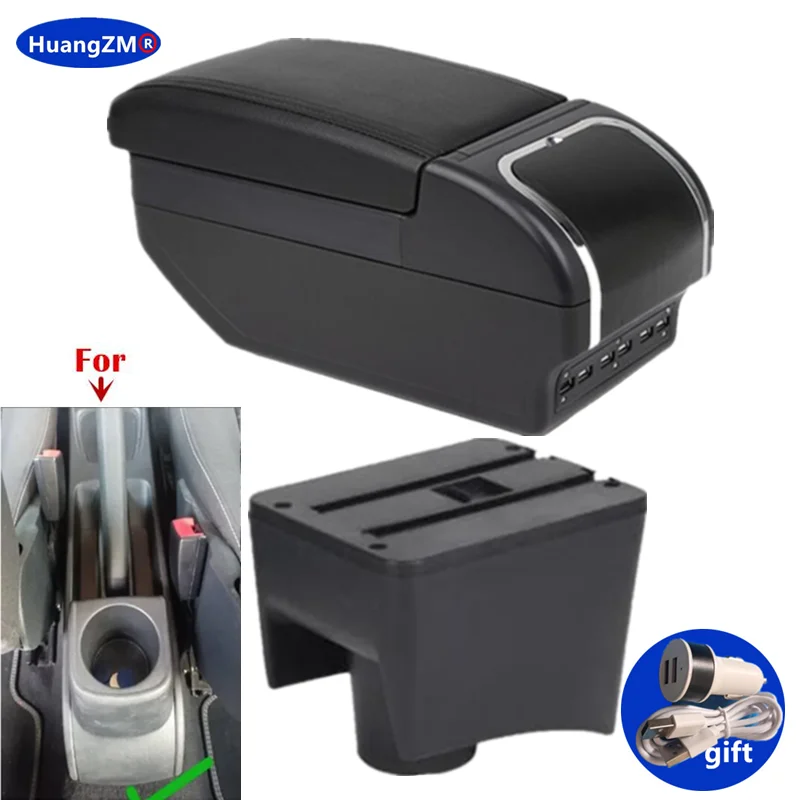 Caja de reposabrazos de coche para Volkswagen POLO, caja de reposabrazos para VW POLO Mk5 6R Vento, caja de almacenamiento de piezas interiores, accesorios para coche 2010-2018