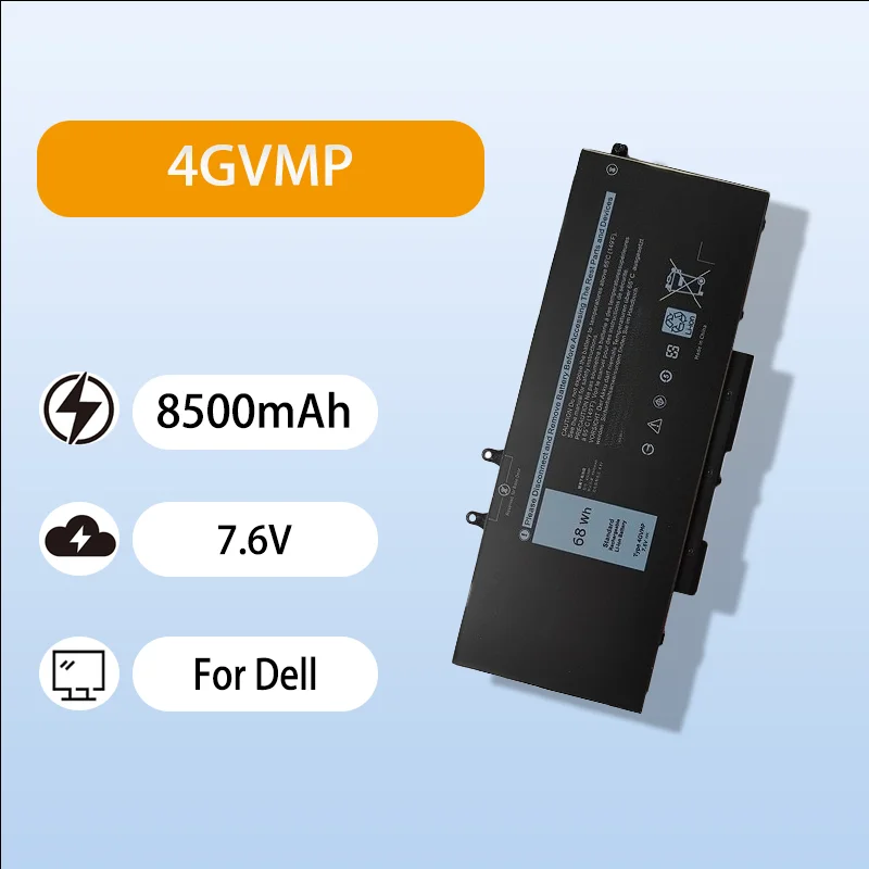 

High Performance 4GVMP Battery For Dell Latitude 5400 5410 5500 5510 3550 7.6V 8500mAh Long Endurance Replacement Battery
