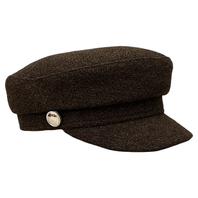 

Осенне-зимняя кепка газетчика в британском стиле, дизайнерская кепка с утконосом, женская шляпа художника