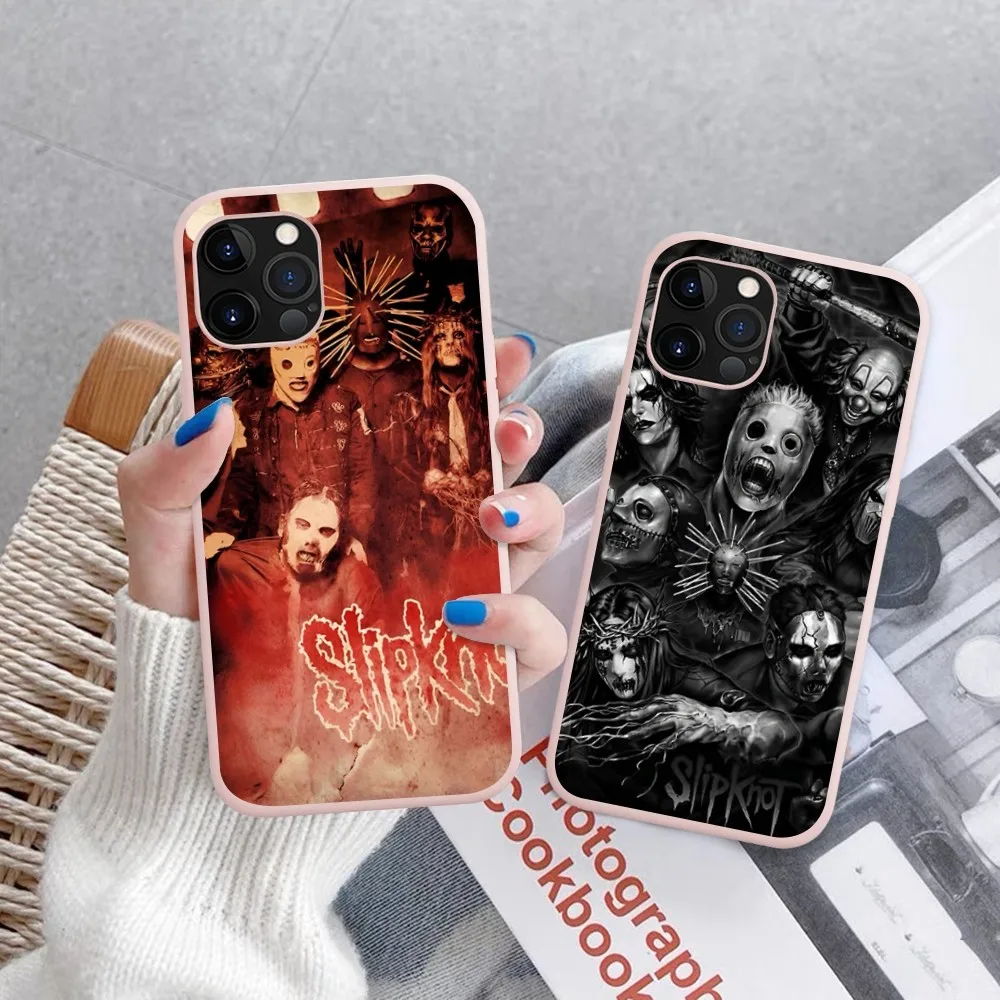 

S-SlipknotS Rock Ban Phone Case Soft Solid Color For Iphone 14 11 12 13 Mini Pro Max 7 8 Plus 6 6s X Xs Max Xr