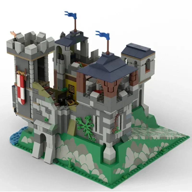 Moc Building Block Modulare Castello Leone Modello Tecnologia Mattoni Assemblaggio fai-da-te Città Street View Giocattolo per regali di costruzione natalizia
