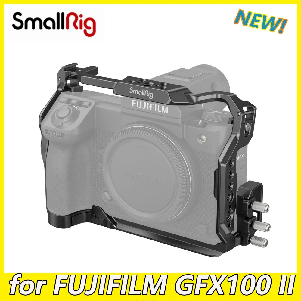 

Комплект клетки SmallRig для FUJIFILM GFX100 II, Полная Клетка, защищает камеру, многофункциональная БЫСТРОРАЗЪЕМНАЯ пластина 4201