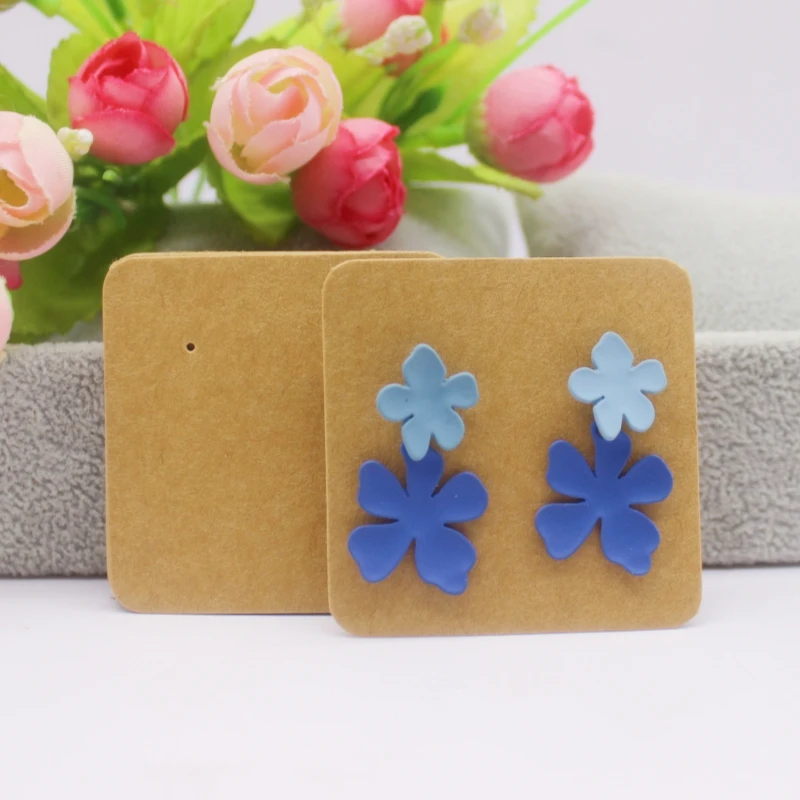 5x5cm hot sale new comic style beautiful wink girl /take photo girl series stud drop earring package pattern card