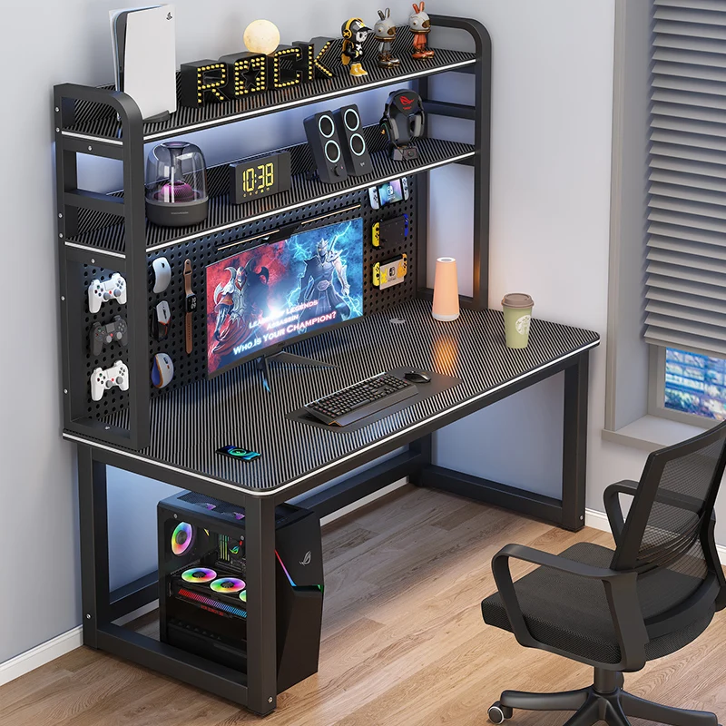 Computer Desk Reception Bureau Gaming Study Modern Multifunction Desk Coffee Black Scrivania Legno Living Room Furniture