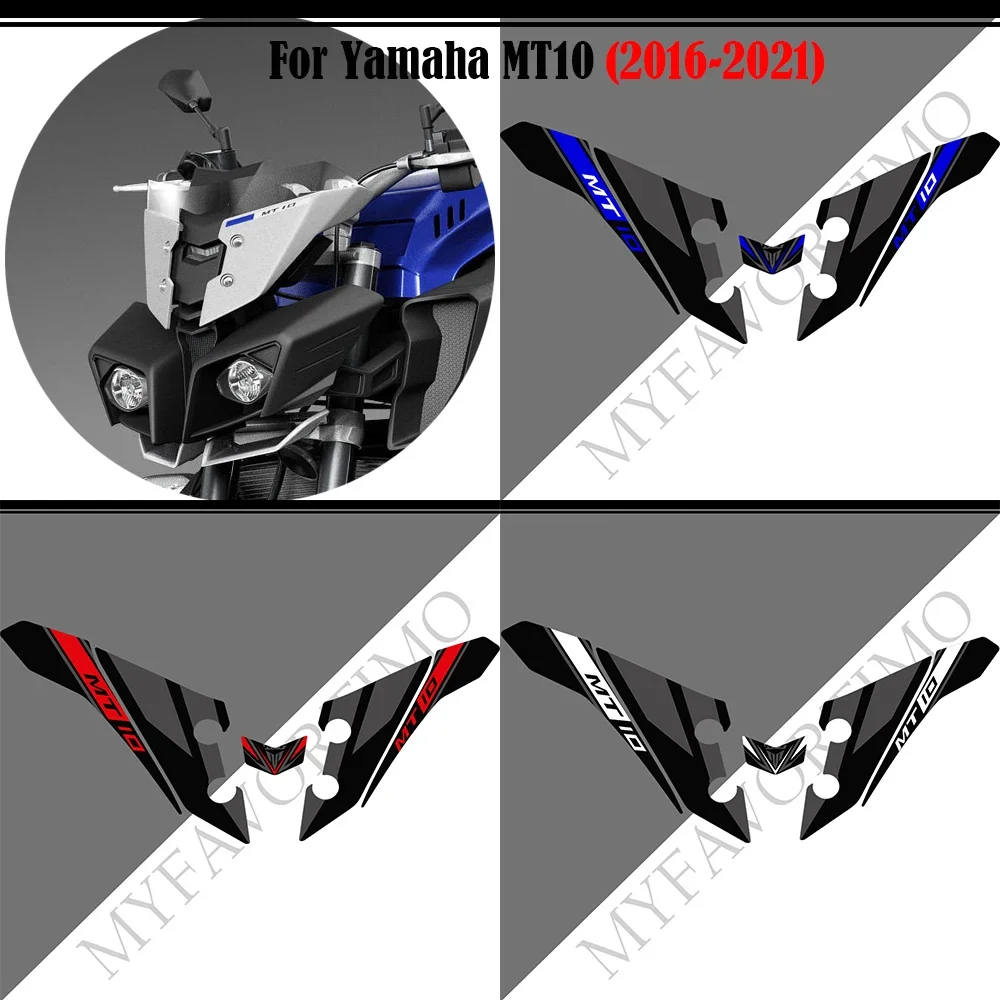 For Yamaha MT10 MT-10 FZ MT 10 Motorcycle Knee Stickers Tank Pad Paint Protector Fairing Accessories Decal Fuel Gas 2016 2017 20