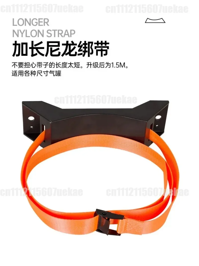 For Stainless Steel Gas Cylinder Holder Bracket Oxygen Limit Clip Strap Storage Shelf RV Accessories
