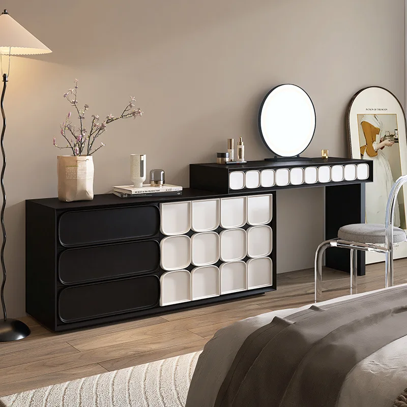 LTT Italian minimalist paint dresser chest integrated bedroom simple end of bed makeup table