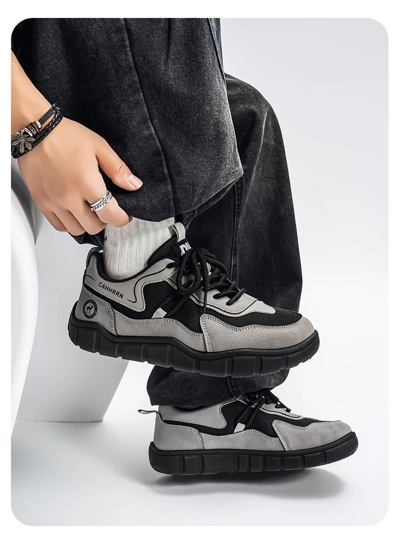 Herrenschuhe mit breiter Zehenbox, leichte Outdoor-Laufschuhe, rutschfeste, weiche, modische Herrenschuhe – Detail 13