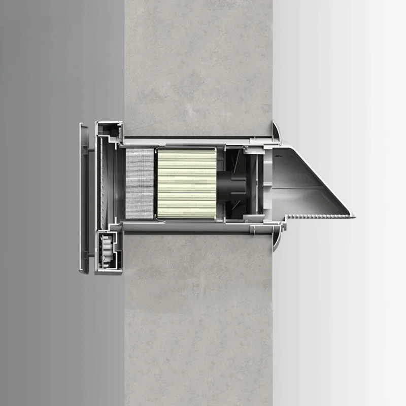 wall mounted home air ventilation air ventilation wall recuperator