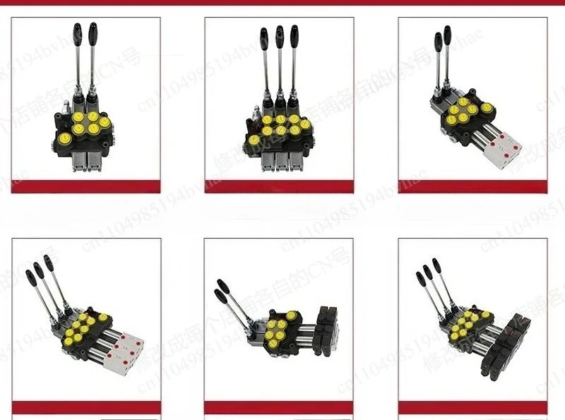 Bidirectional Traction Forklift Small Hand Pneumatic Hydraulic Multi way Valve Control Valve Upgraded VersionZDA-F15
