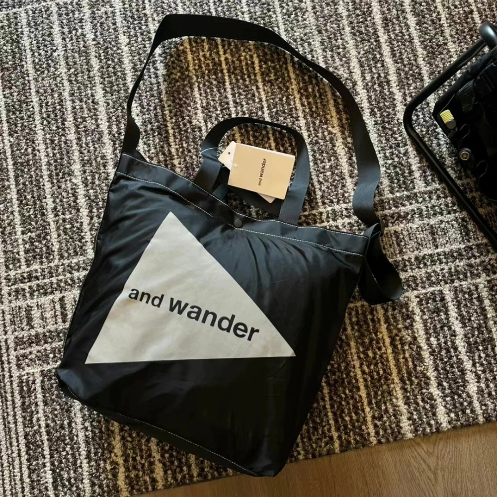 And Wander Outdoor Tote Bag Lightweight Crossbody Shoulder Bag Large Capacity Travel Camping Handbag Casual Gorpcore Carry Bag