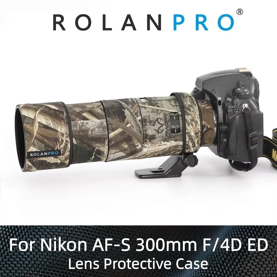 rolanpro-copriobiettivo-impermeabile-per-nikon-af-s-300mm-f-4d-ed-con-rivestimento-mimetico-custodia-per-obiettivo-dslr
