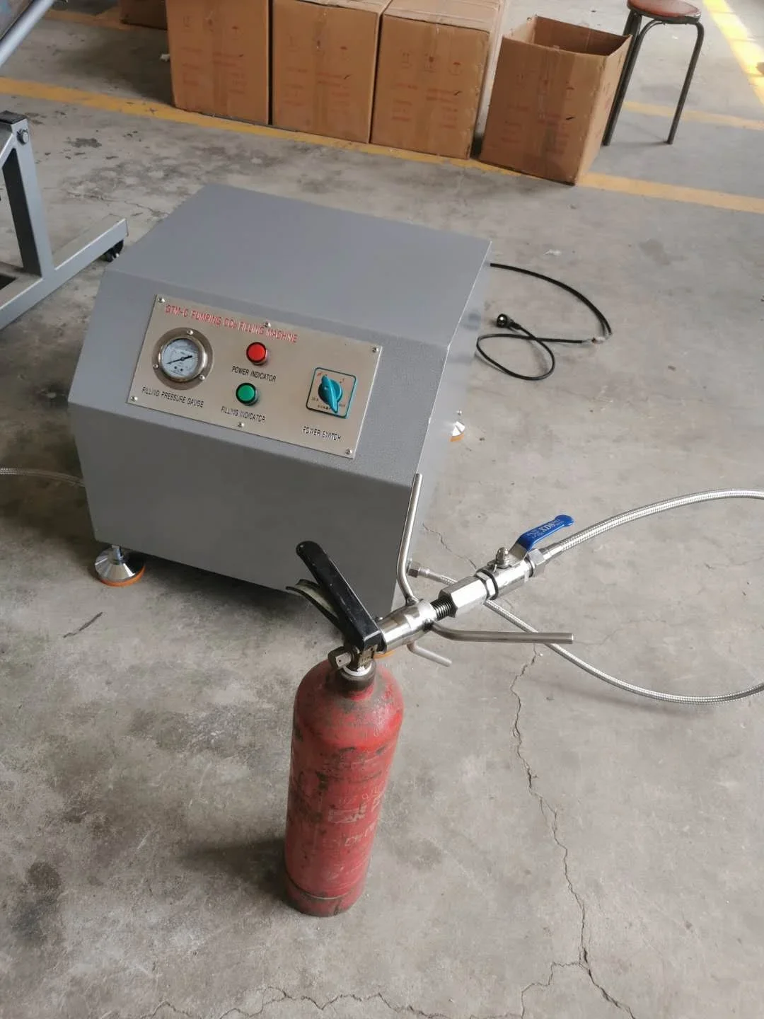 Fabricante de 40 años, equipo de recarga/máquina de llenado de bombeo