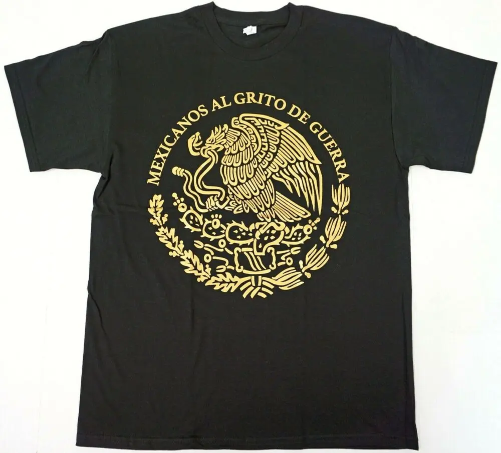 Mexico Aguila T-shirt MEXICANOS AL GRITO DE GUERRA Adult Men's Tee New