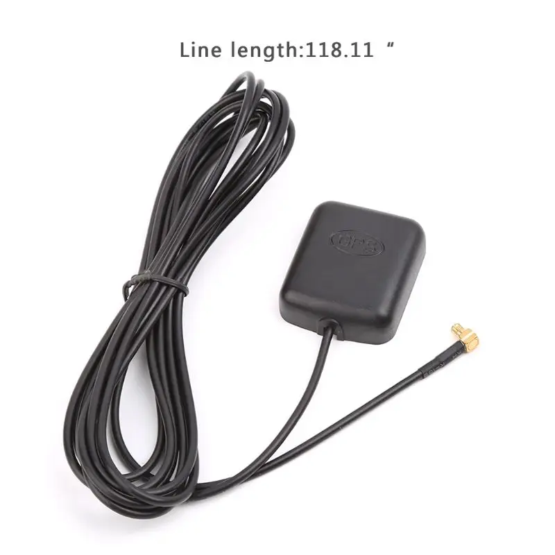 Car GPS Antenna Receiver With 3.5mm MCX Right Angle Connector Navigator Aerial 3