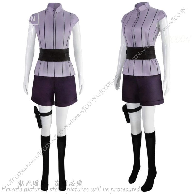 Hyuga Hinata Cosplay Costume Wig Headband Women Outfits Halloween Carnival Party Suit Uzumaki Hinata Halloween Carnival Suit Set