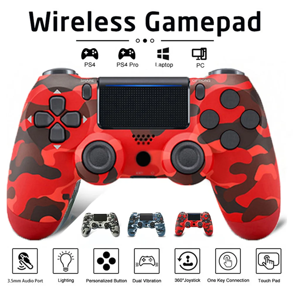 Wireless Controller For PS4 PC Android Support Bluetooth Gamepad For Play Station 4 Joystick Console Joypad With Touchpad