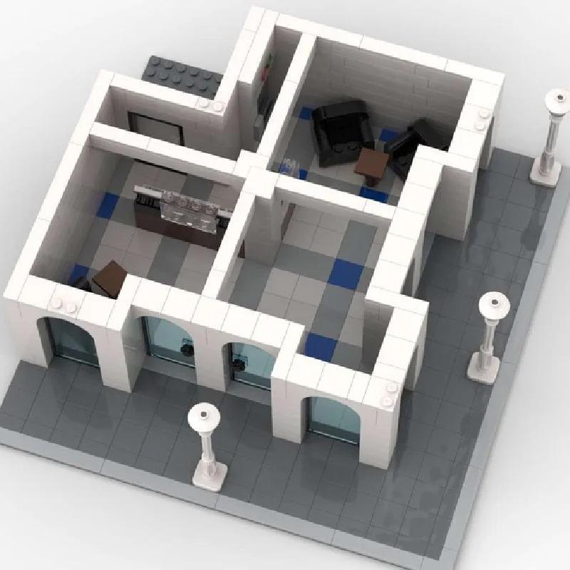 2209 PCS MOC Creativo Città Strada Modulare Squisita Torre Modello Architettura Building Blocks FAI DA TE Per Bambini Assemblaggio Mattoni Giocattoli Regali