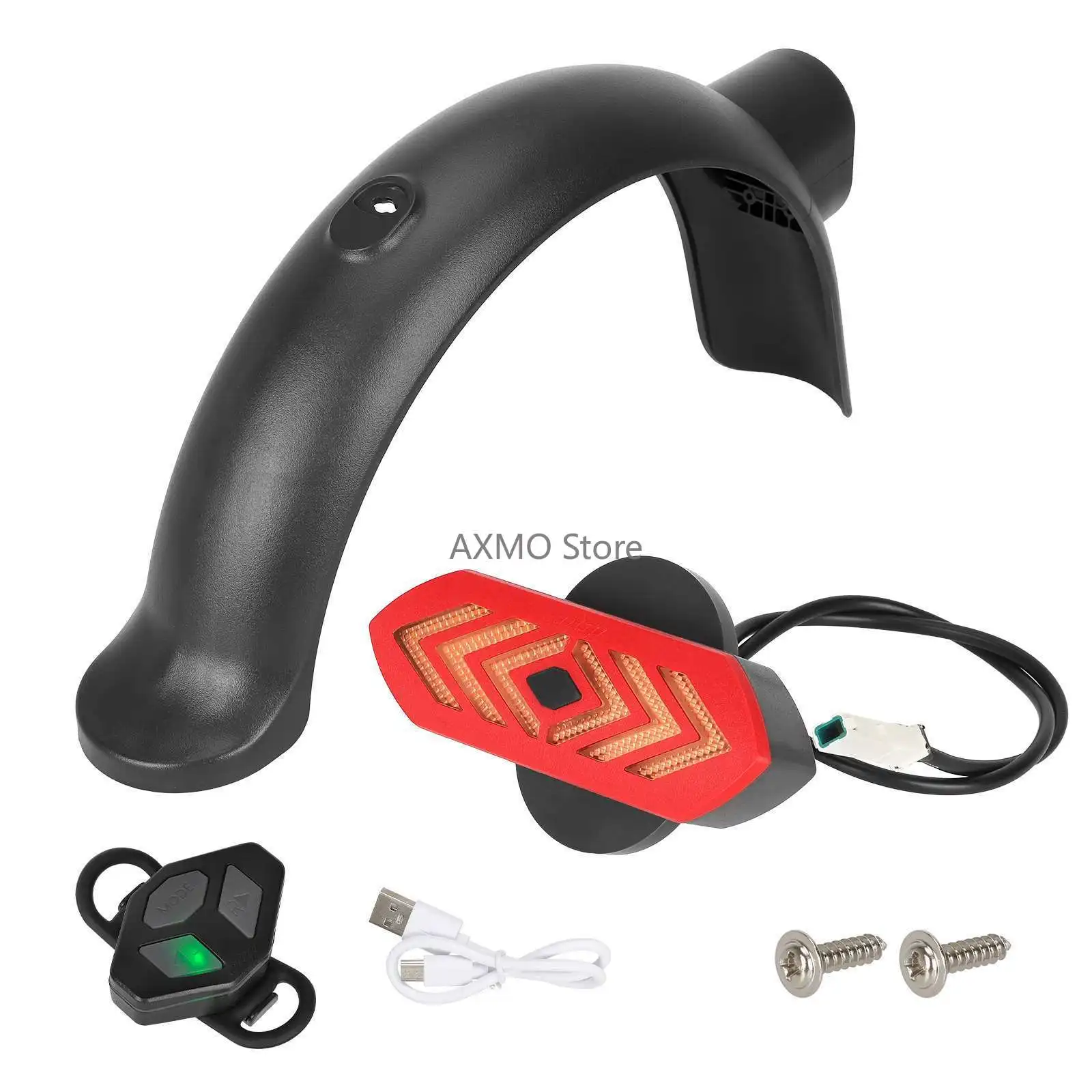 

Обновление крыла для электронного скутера, поворотный задний фонарь для Xiaomi 4 Pro, брызговик с поворотным задним фонарем, аксессуар с дистанционным зарядным устройством