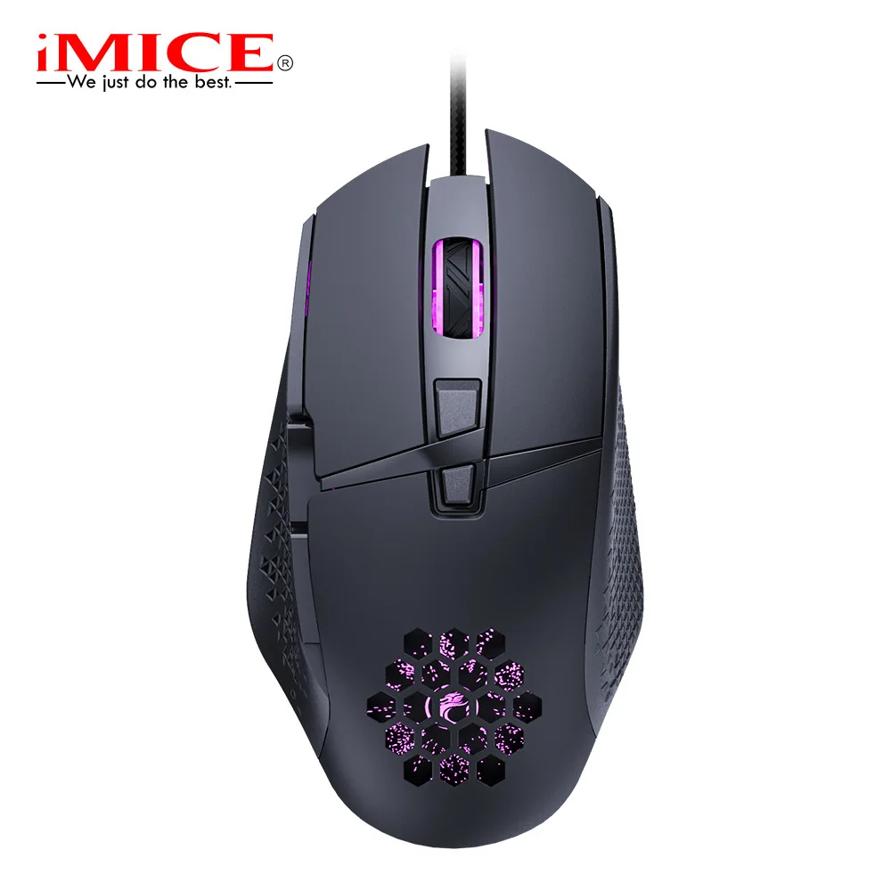 USB wired luminous game macro definition programming mouse hollow 7200DPI firepower key Creative gifts