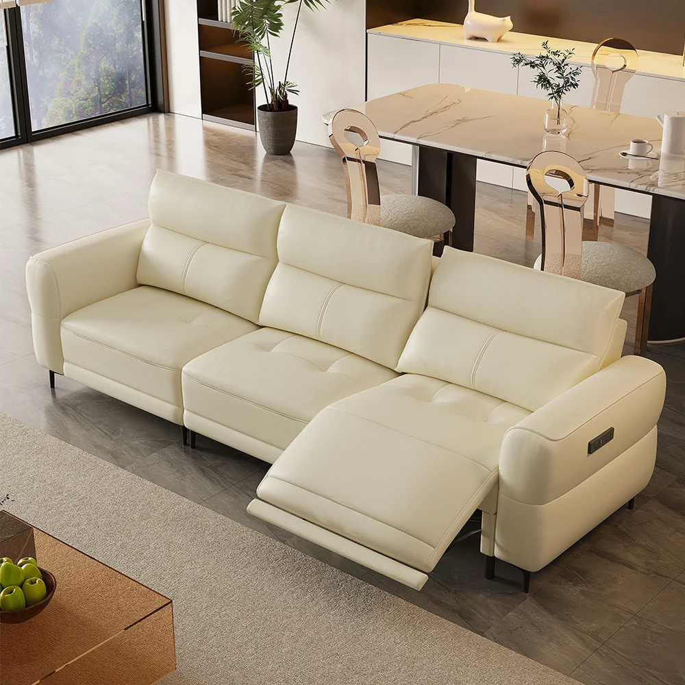 #Luxury Space Electric Cabin Sofa Set Adjustable Leather Electric Sofa Chair Intelligent Multi-functional Electric Sofa