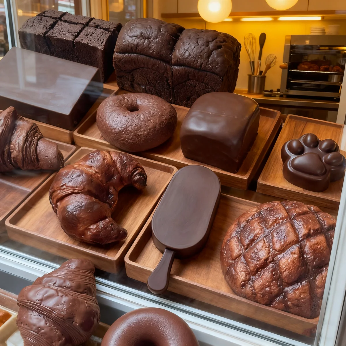 Schokoladenbrotmodell, Lebensmittelmodell-Display, Streichspielzeug, kann Stress abbauen, hat eine langsam steigende Funktion, dekorative Requisite – Detail 2
