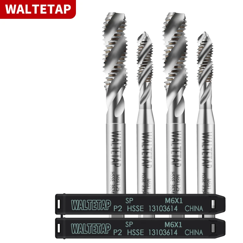 WALTETAP HSSE-M35 Стандартный спиральный рифленый метчик JIS M1 M1.2 M1.6 M1.4 M2 M3 M4 M5 M6 M8 M10 M12 - М24 Машинные метчики с резьбой