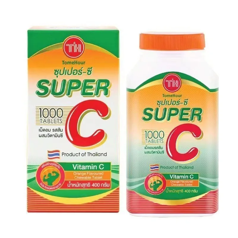 Tabletas incoloras de vitamina C para masticar, tabletas de vitamina C para apoyar el sistema inmunológico y aumentar los suplementos nutricionales