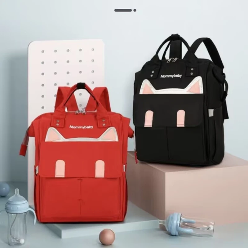 Mother Large Capacity Nappy Backpacks Mommy Diaper Bags Baby Stroller Hanging Bag with Changing Mat Convenient Baby Nursing Bags
