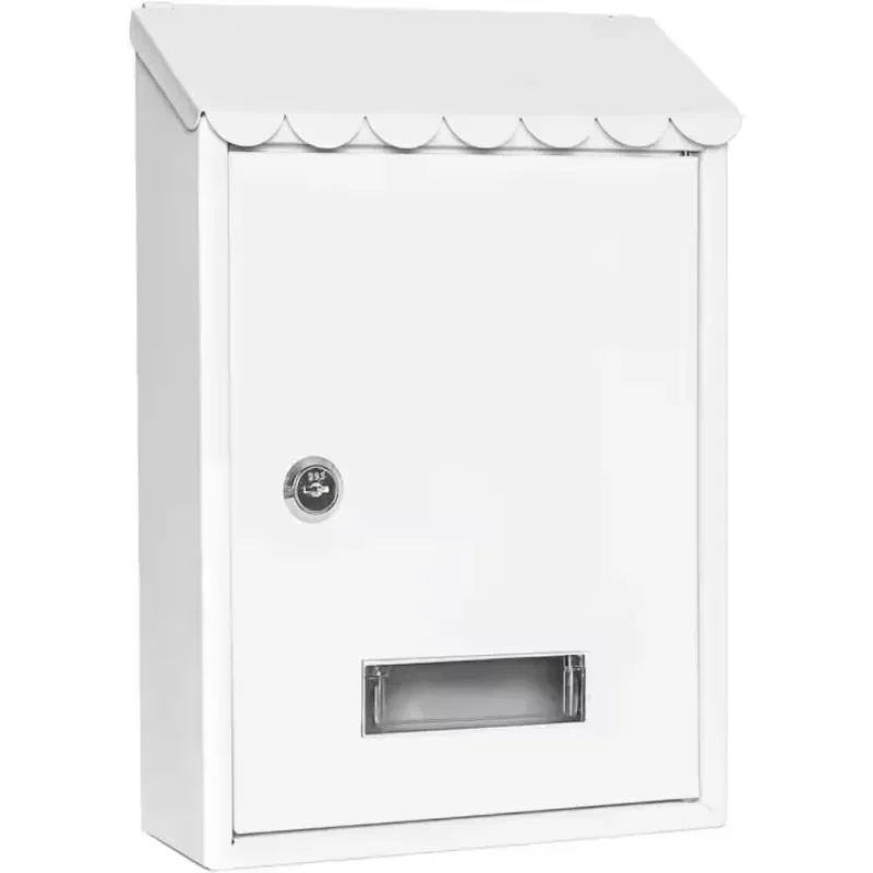 Ud - Metal Wall Mailbox with Lock and Keys – Waterproof, Large Capacity, Easy Installation | 3 Colors (30x21.7x7 Cm)