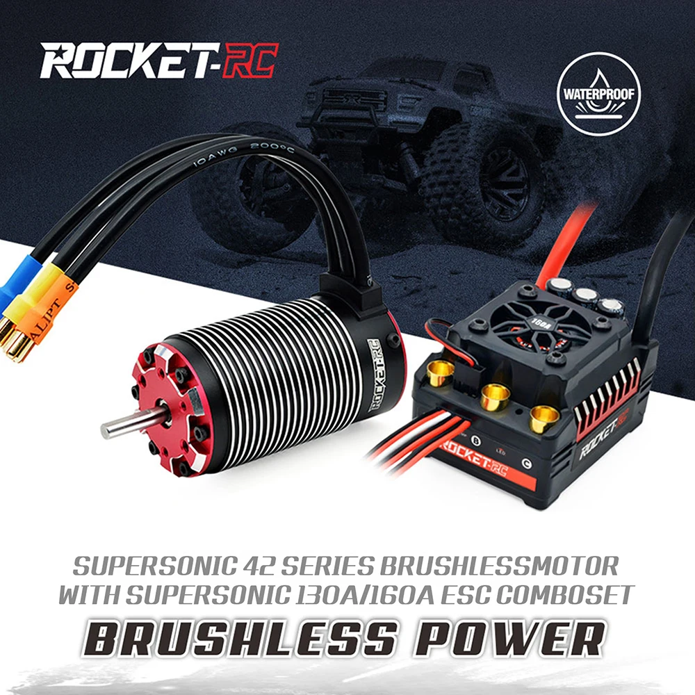 Surpass Hobby Rocket-RC Brushless Motor and ESC Combo 4268 4274 4282 4292 150A 120A dla 1/8 1/7 RC Car Truck Traxxas Wltoys HSP