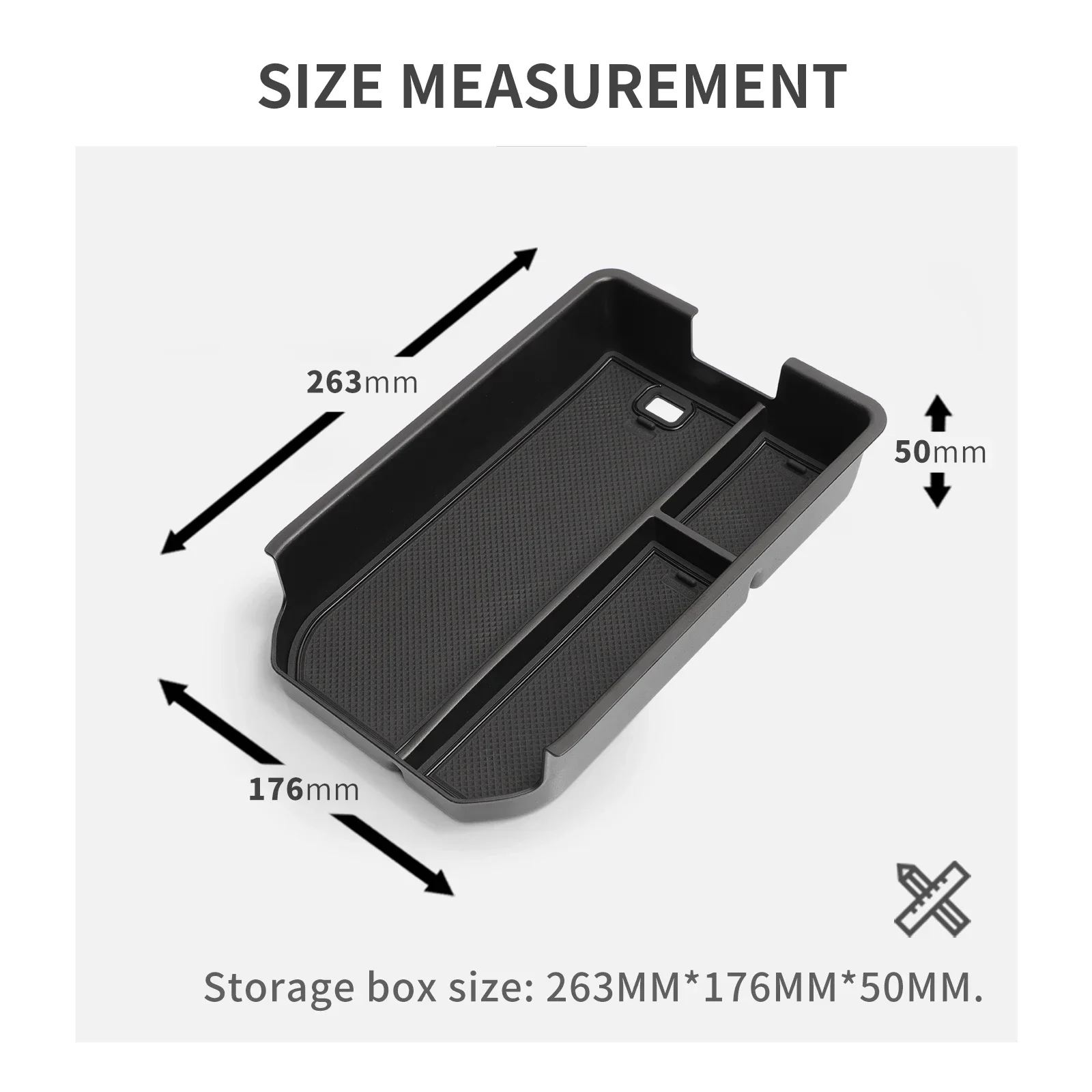 For Toyota Land Cruiser Prado 2024 2025 J250 Center Console Armrest Storage Box Tray Organizer car interior Accessories