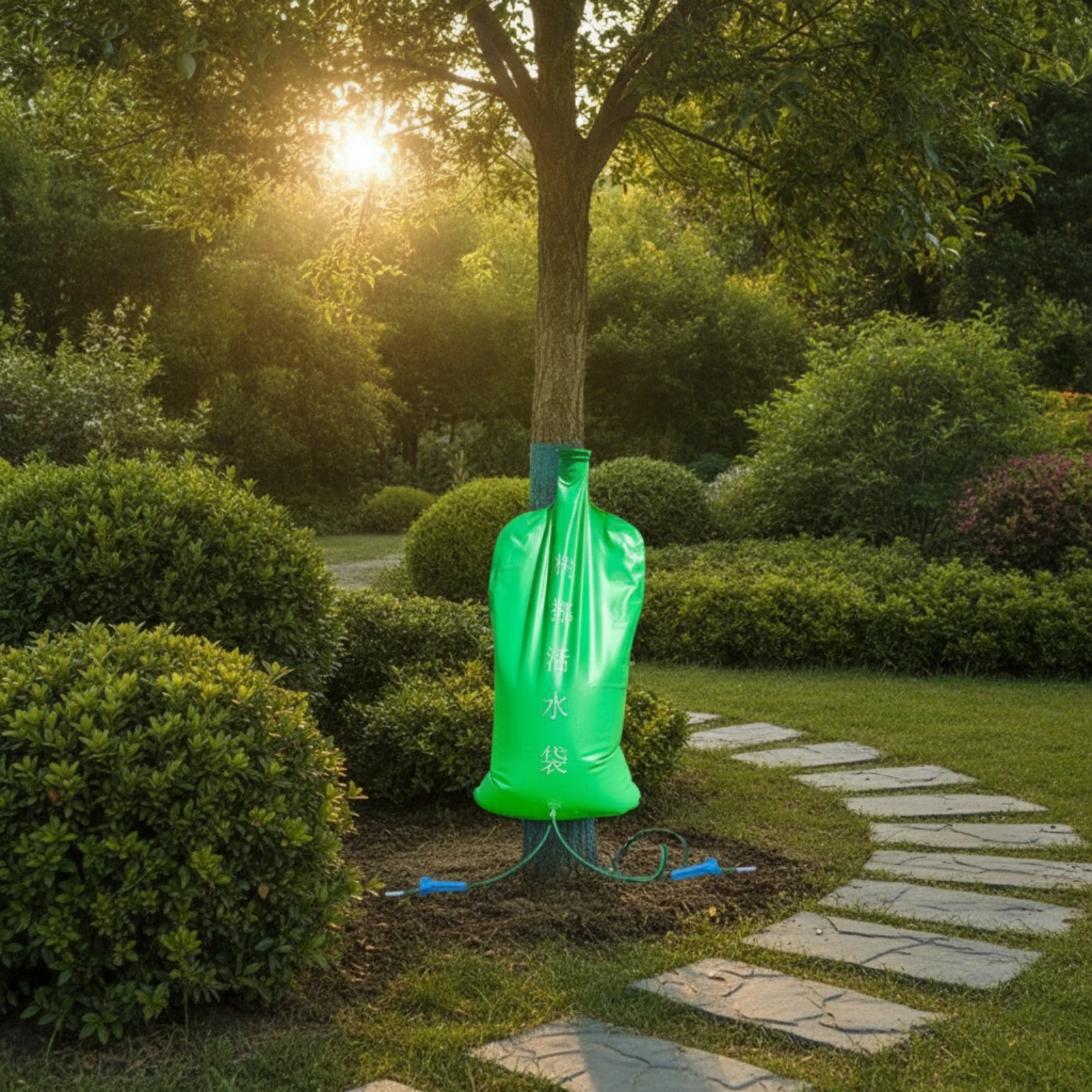 Tree Watering Bag with Tube Surrounding Tree Watering Bag Deep Root Water Conserving for Gardeners, Garden, Yard