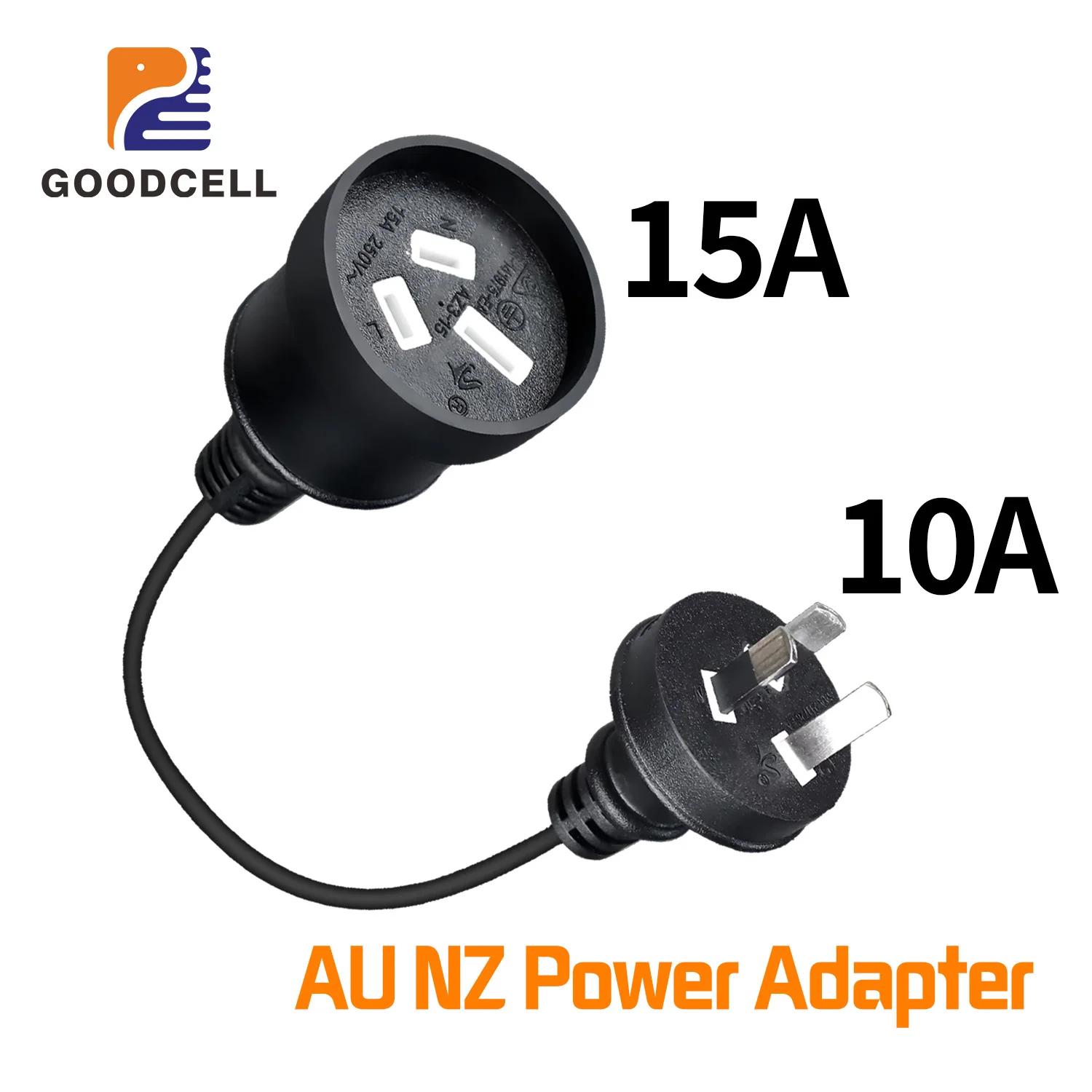 

Преобразователь мощности GOODCELL 15А на 10А для австралийских и новозеландских розеток, адаптер-переходник