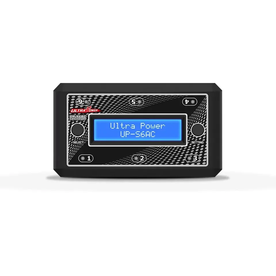 

Ultra Power UP-S6AC Electric Battery Charger LCD Digital Display 6x4.35W AC DC 6x4.35W AC DC