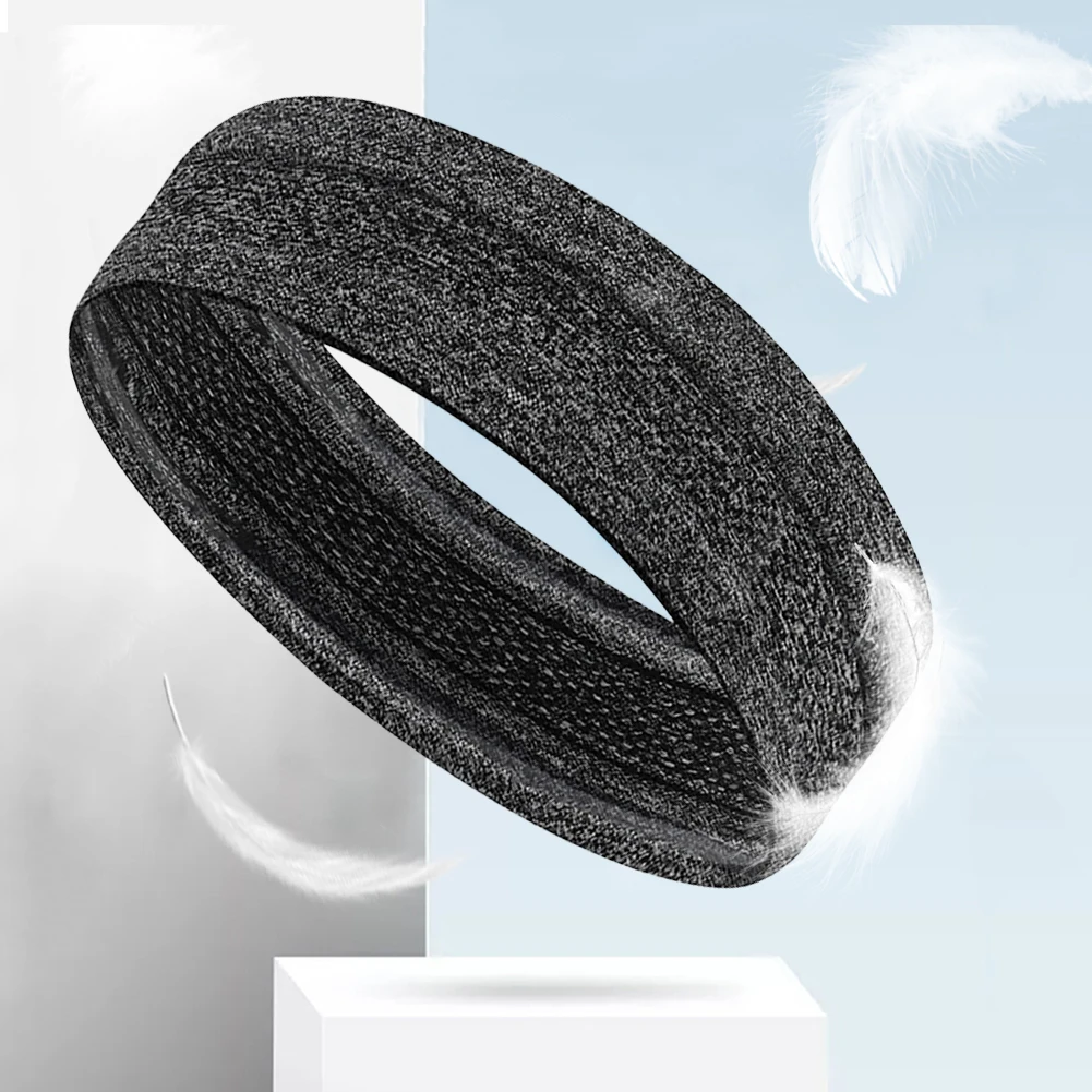 Sports Headband Exercise Sweatband Moisture Wicking Workout Sweat Bands Anti Slip Breathable for Running Riding