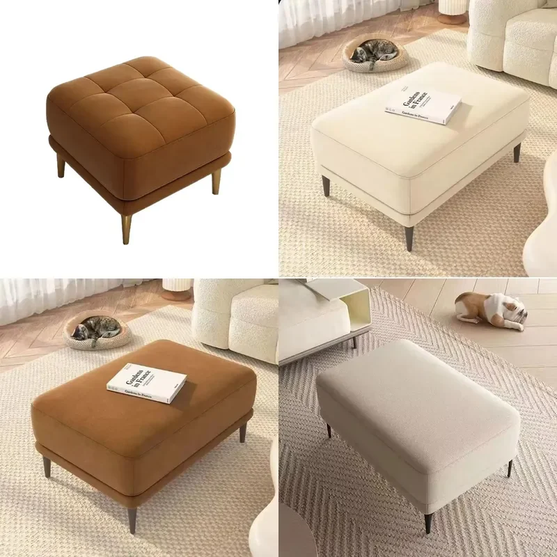 Modern Light Luxury Chaise Lounge Extension Stool Simple Long Strip Pedal for Bedroom Bedside Living Room Universal Use