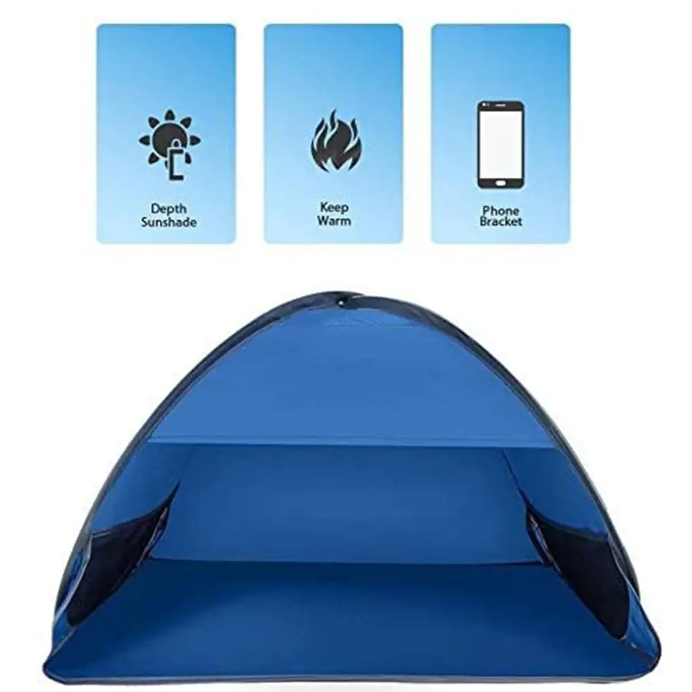 Portable Beach Tent UV Protection Easy Setup Instant Sun Protection Canopy Waterproof Breathable Facial Sun Shade Canopy Camping