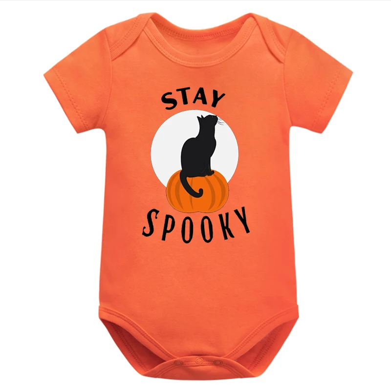 

Stay Spooky Black Cat Bodysuits Halloween Theme Spooky Baby Boy Clothes Halloween Baby Onesie Pumpkin Fall Baby Clothes Cute m