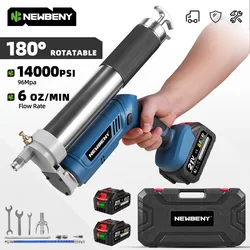 NewBeny 14000PSL High Pressure Electric Grease 96Mpa Car Lubricating Oil Injector Machine Maintenance For makita 21V Battery Pin