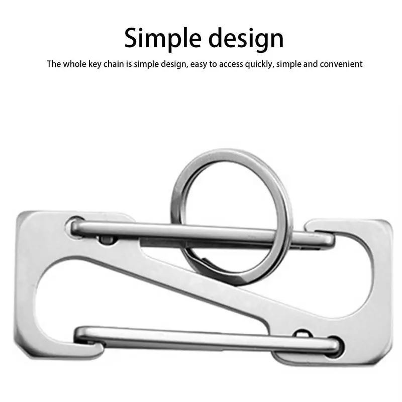 Locking Carabiner With Keyring Key Holders Clip Quick-Release Multi-Tool Key Holder For Camping Climbing Outdoor