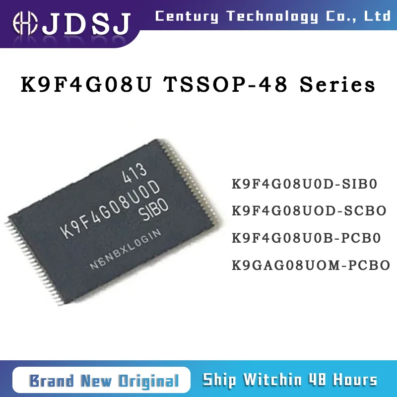 

5PCS K9F4G08U0D-SIB0 K9F4G08UOD-SCBO K9F4G08U0B-PCB0 K9GAG08UOM-PCBO 100% New Original IC Chip