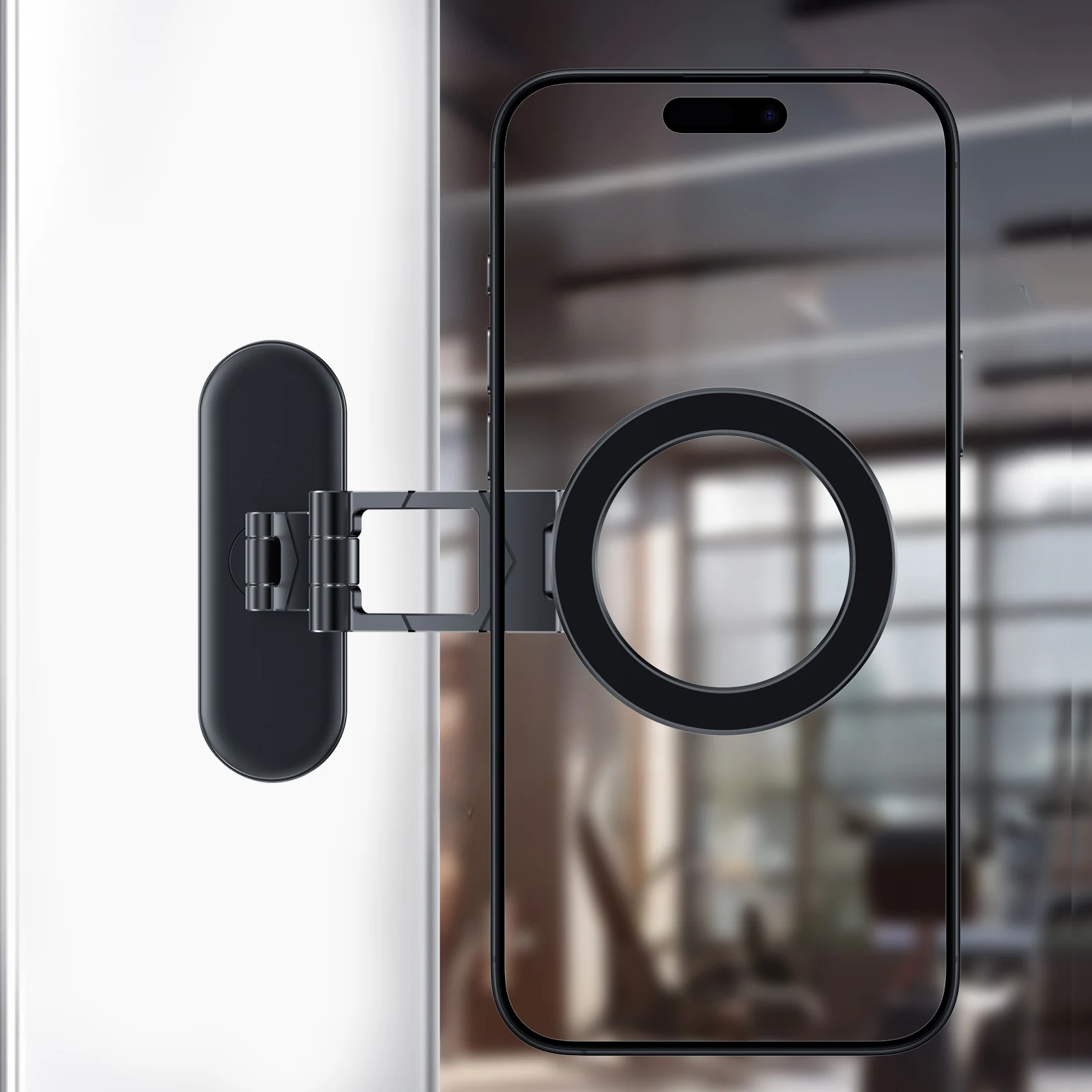 

Двойной магнитный держатель телефона для автомобилей, мобильная поддержка автомобильного держателя телефона Magsafe в автомобиле для iPhone 16/15/14/13/12 Android