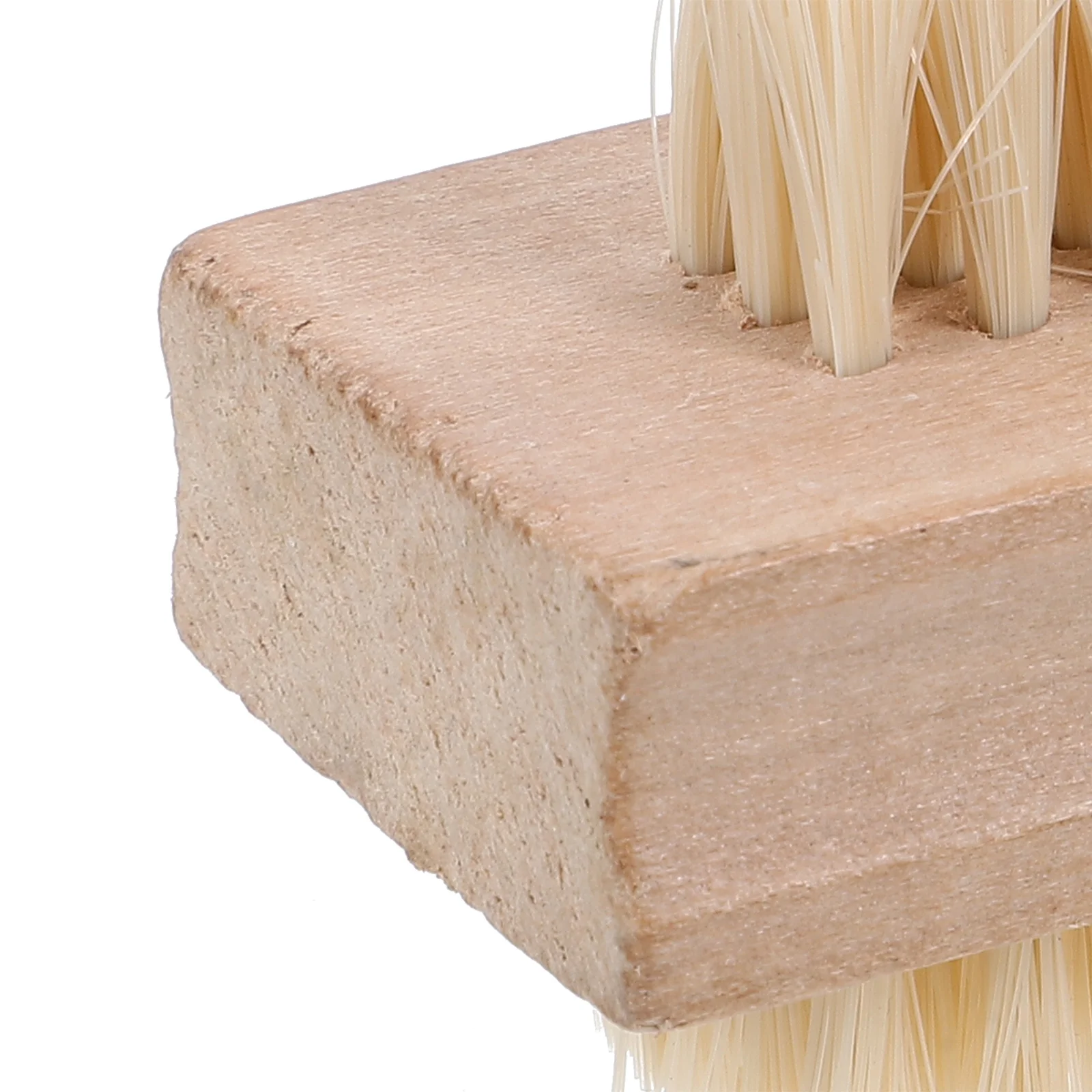 

Natural Bristle Wooden Nail Brush Double Sided Smooth Round Compact Shape Ideal for Spa Massage Hand Foot Cleaning Nail Polish