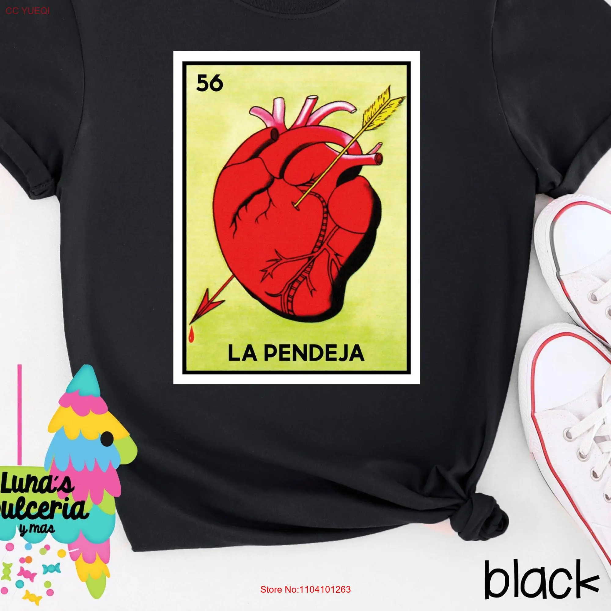 La Pendeja T Shirt Mexican Loteria Heart Cute Christmas s for Him Her Stocking Stuffer Handmade long or short sleeves